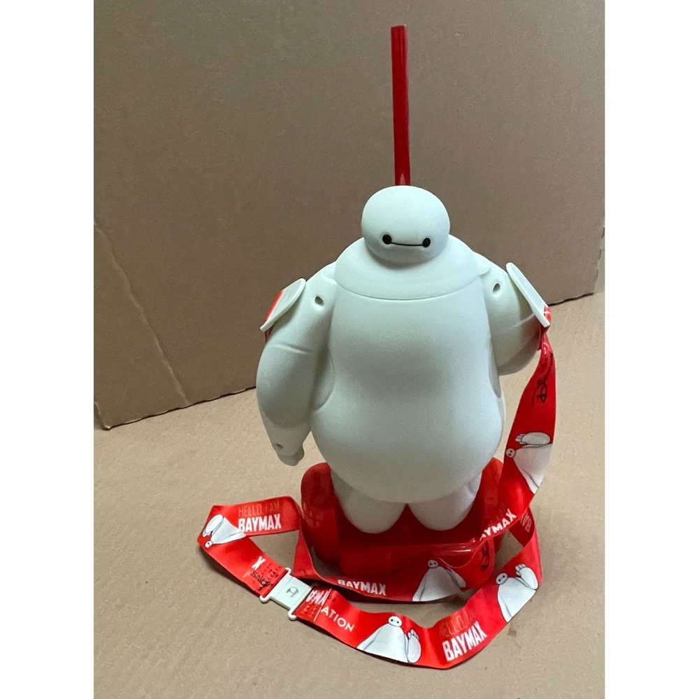 Disney Parks 2026 Baymax Anime Sipper Cup With Lanyard New Animation Studio